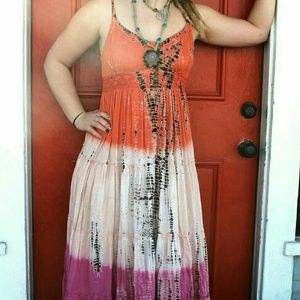 Tie Dye Hippie Dress